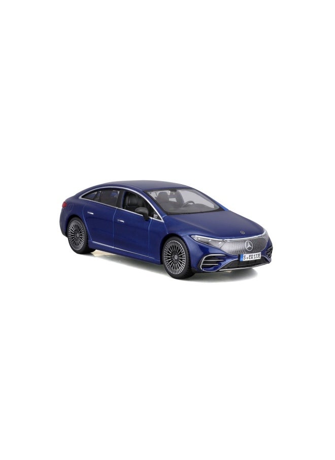 Maisto Maisto Mercedes-Benz EQS Diecast Car (1:24, Metallic Blue)  - Image 3
