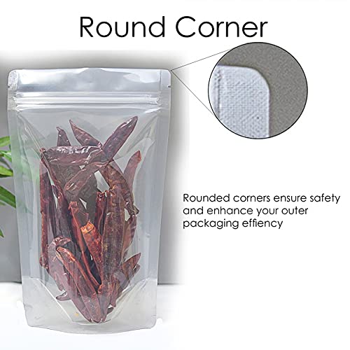 Deera DEERA Stand Up Ziplock Reusable Airtight Polyester Storage Pouch Clear170mmX265mmPack of 25  - Image 3