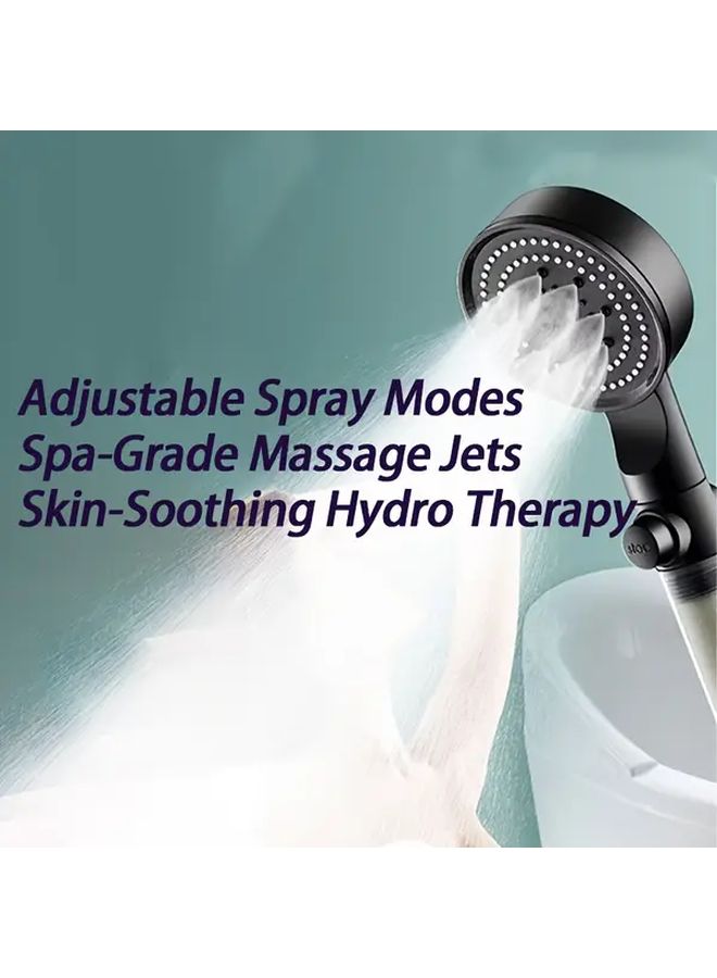 Grey Adjustable Bidet Gun 5 Modes Built In Filter 15 Filter Elements Modern Bathroom Decor - Image 1