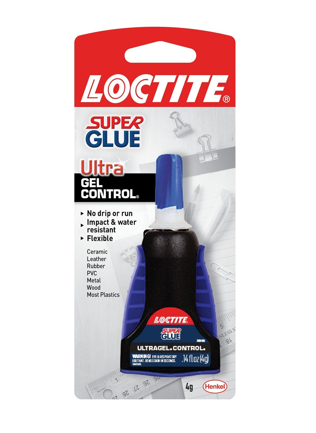 Loctite Loctite Super Glue Ultra Gel Control, Clear Superglue For Plastic, Wood, Metal, Crafts, & Repair, Adhesive Instant Glue, Quick Dry - 0.14 fl oz Bottle, Pack Of 1  - Image 1