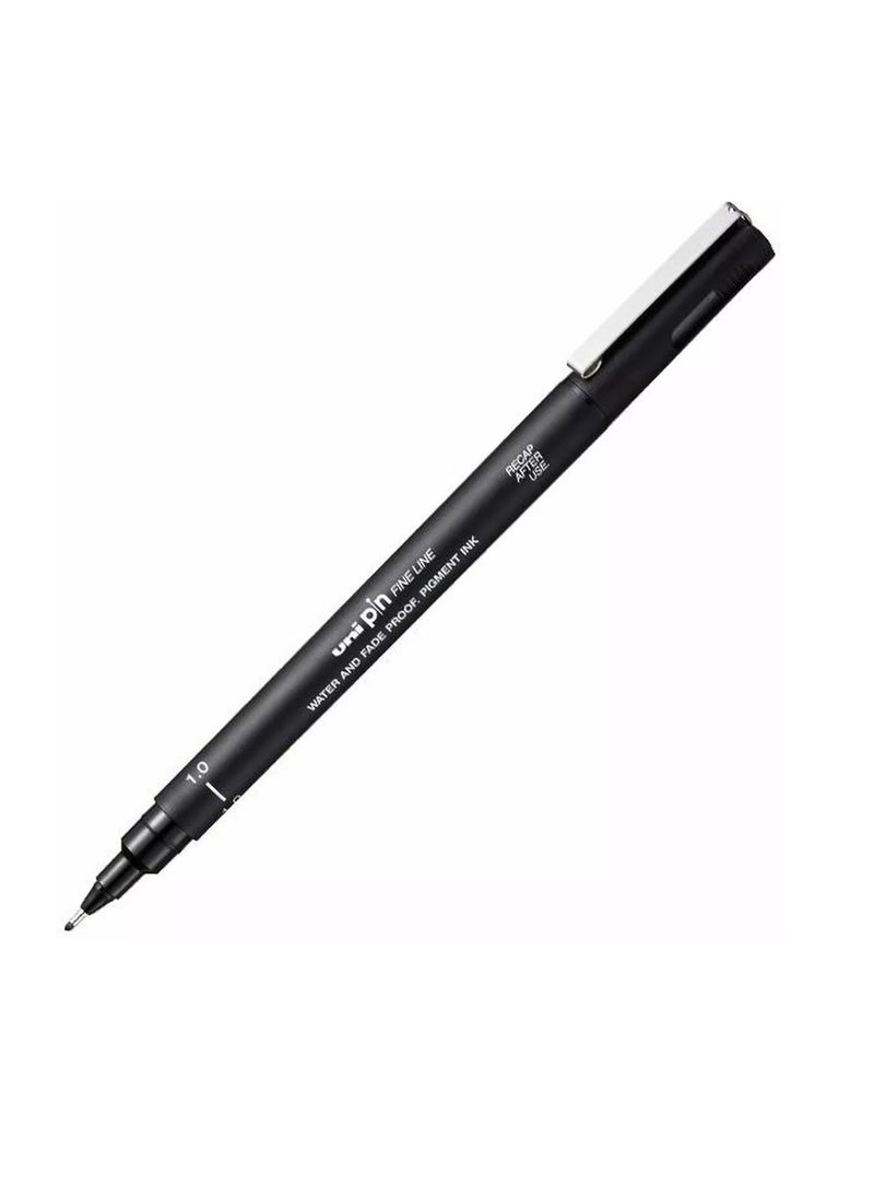 Uniball 1-Piece Unipin Fineliner Pen 1.0mm Tip Black Ink  - Image 1