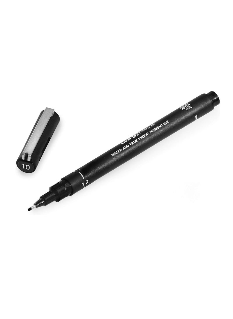 Uniball 1-Piece Unipin Fineliner Pen 1.0mm Tip Black Ink  - Image 2