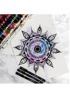 Uniball قلم حبر فاينلاينر Unipin Fineliner مكون من قطعة واحدة برأس 1.0 مم وحبر أسود  - Image 4