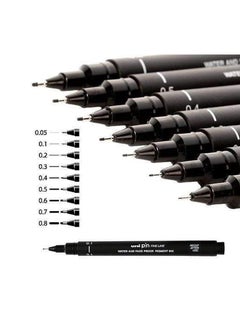 Uniball قلم حبر فاينلاينر Unipin Fineliner مكون من قطعة واحدة برأس 1.0 مم وحبر أسود  - Image 5