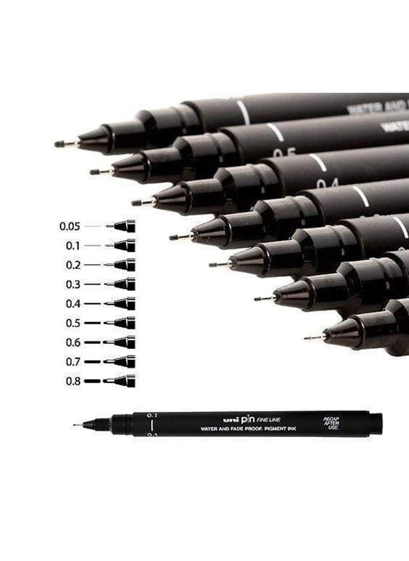 Uniball 1-Piece Unipin Fineliner Pen 1.0mm Tip Black Ink  - Image 5