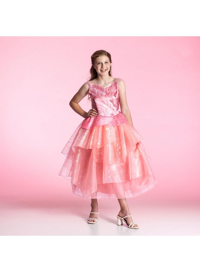 Disguise Wicked Glinda Costume for Girls, Deluxe Official Wicked Pink Glinda Costume Dress, Kids Size (4-6x) - Image 2