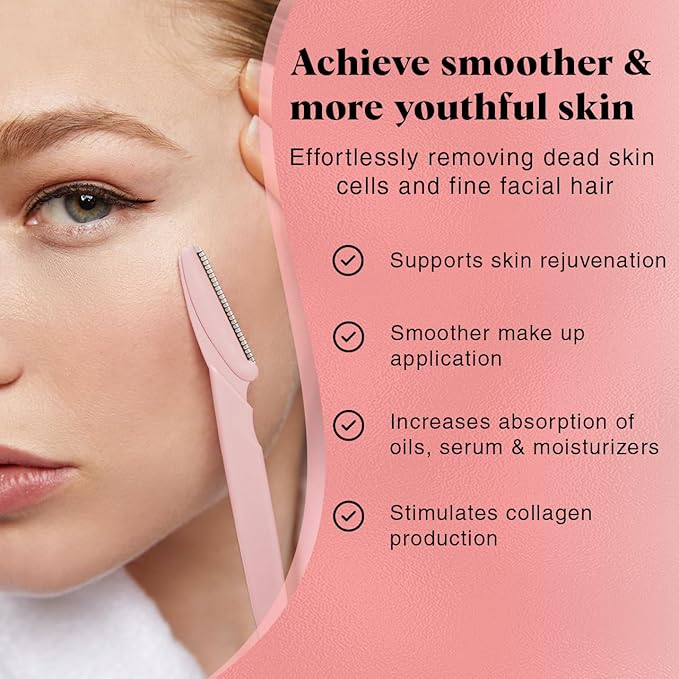 Kitsch Dermaplaning Blades For Face Face Razors for Women Eyebrow Razor Facial Hair Remover Exfoliates Facial Skin Eyebrow Shaper Dermaplaning Tool 12pc Black - Image 4