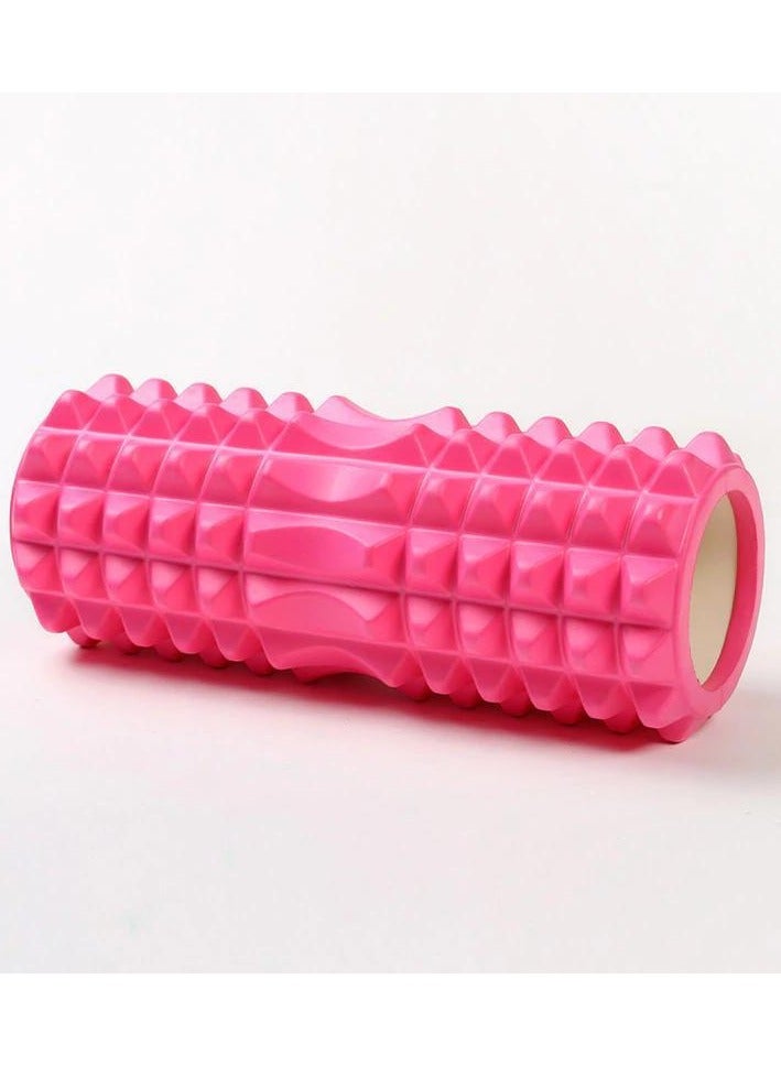 Generic Yoga Foam Roller Moon for Deep Tissue Massage Muscle with Carry Bag, Pink - Image 2