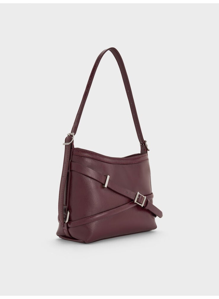 Charles & Keith Bryna Buckled-Strap Crossbody Bag - Image 2