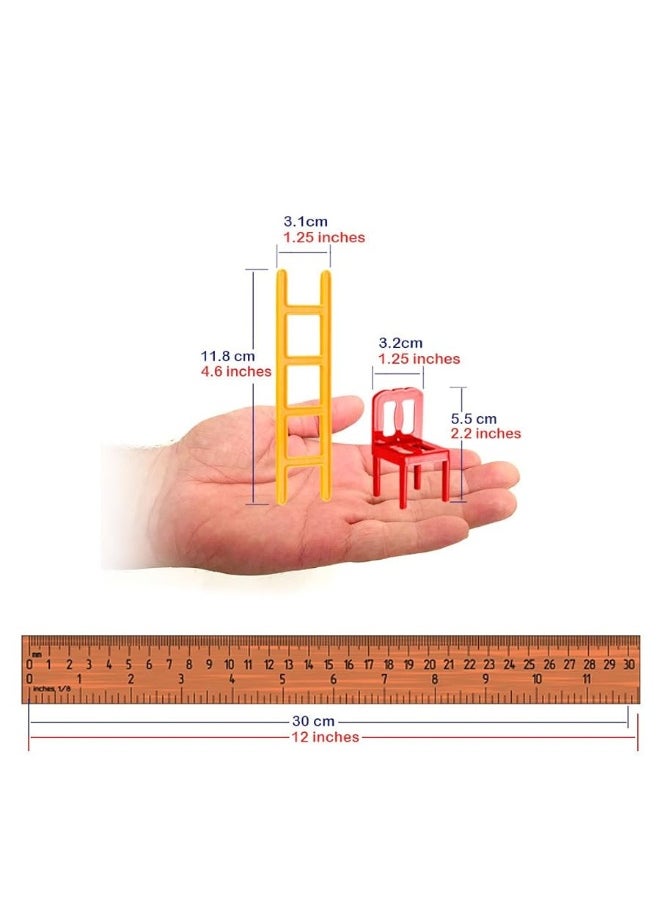 WEofferwhatYOUwant WEofferwhatYOUwant Chairs and Ladders Family Game - Stacking Balance Game. 44 Individual Pieces.  - Image 2