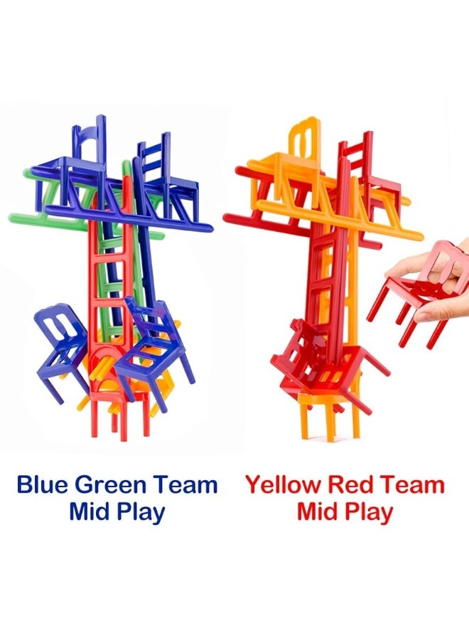 WEofferwhatYOUwant WEofferwhatYOUwant Chairs and Ladders Family Game - Stacking Balance Game. 44 Individual Pieces.  - Image 5