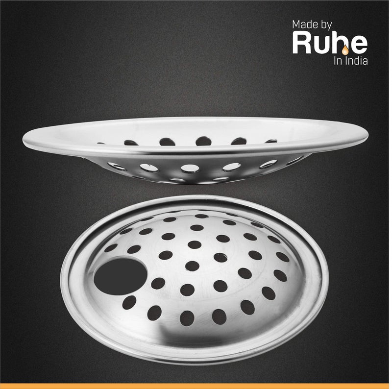Ruhe® Premium Grade Stainless Steel Solid Polka Floor Drainer/Jali (with Hole) (5 Inches) - Image 4