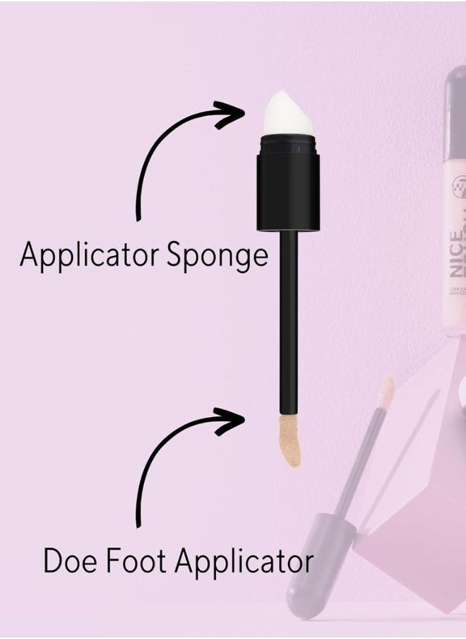 W7 Cosmetics W7 Nice Touch Concealer- Vanilla - Brighten the Eye Area & Conceal Blemishes - Medium Coverage - 2-in-1 Sponge Stick Applicator and Blending Sponge - Vegan Makeup  - Image 3
