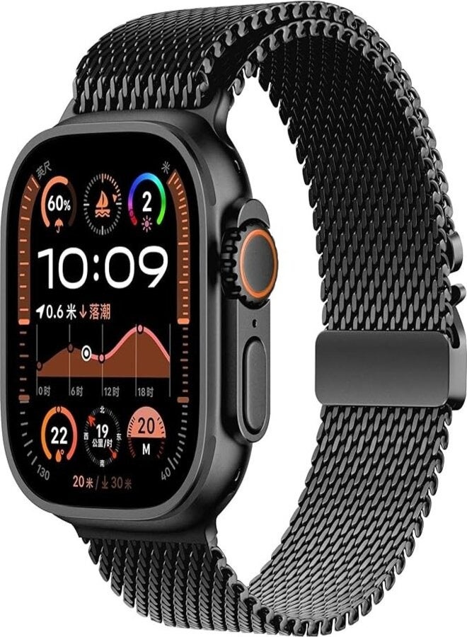 Heavy Metal Chain Strap for iWatch Band 49mm 45mm 44mm 42mm Premium Stainless Steel - Image 1