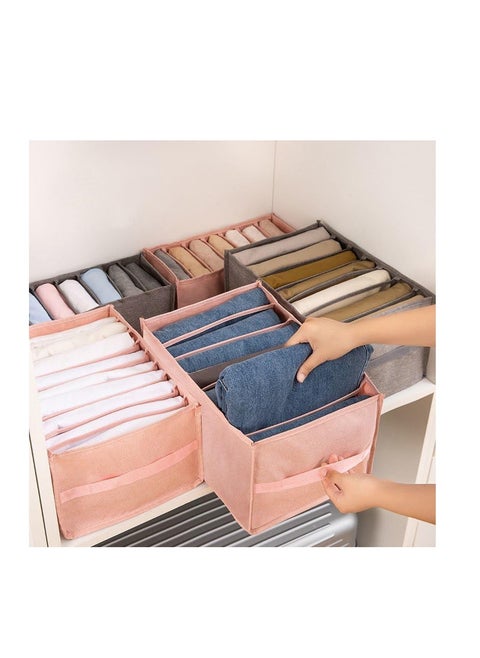 Drawer or closet organizer. For storing underwear, socks, scarves, leggings, skirts, shirts, jeans and other items. 4 pieces