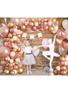 Rose Gold Balloons Garland Arch Kit, 150Pcs Rose Gold Pink White Gold Confetti Latex Balloons For Bridal Wedding Birthday Girl Baby Shower Graduation Anniversary Bachelorette Party Decorations - pzsku/Z491C1A0B69BD0CAF1486Z/45/_/1733730171/a44d082f-6123-4f39-b812-20a8221cc35b