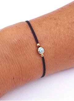 Alwan Hand Knitted Adjustable String Bracelet with an Evil Eye  - Image 2