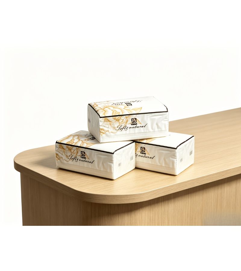 1 Pack 408 Sheets Six Ply Thickened Virgin Wood Pulp Embossed Facial Tissue Large Home Use Tear Resistant Premium Feel - Image 4