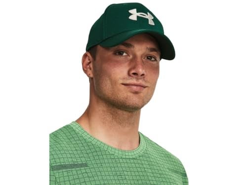 Under Armour Men's Blitzing Cap Stretch Fit, (322) Greenwood / / Olive Tint, Medium/Large - Image 1