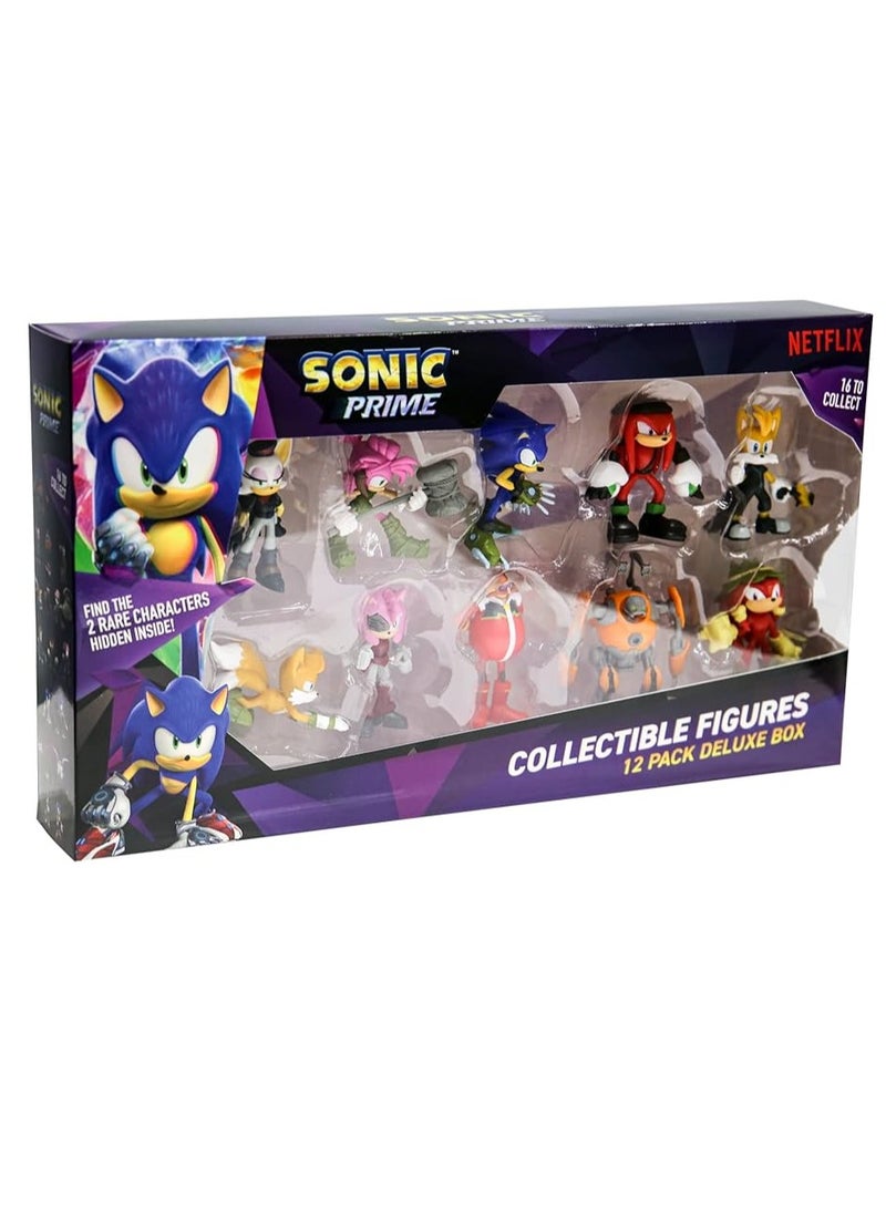 Sonic figures 12 pack Deluxe box (S1) - including 2 rare hidden characters