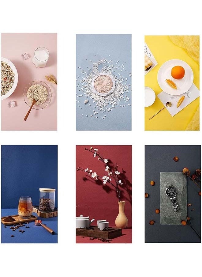 L&E 6PCS Backdrop Photography Background 20x28Inch, Cotton Thicken Suede Textured Solid Morandi Color Photography Backdrop for Photo Video Studio  - Image 4