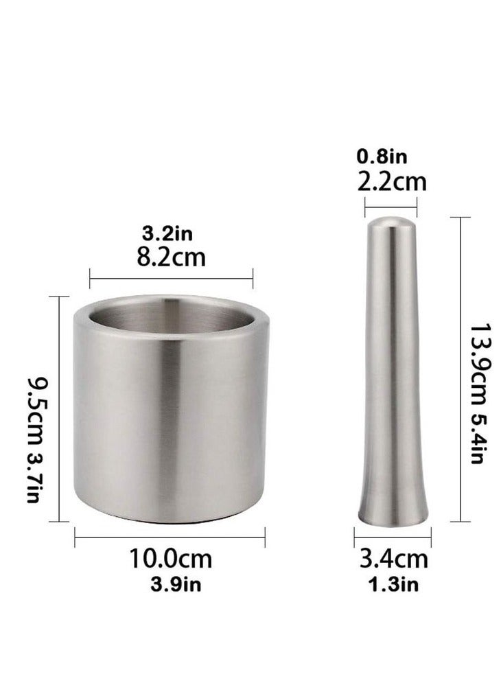 Heavy-Duty Aluminum Mortar and Pestle Set with Lid - Grind Spices Efficiently and Elegantly - Image 4