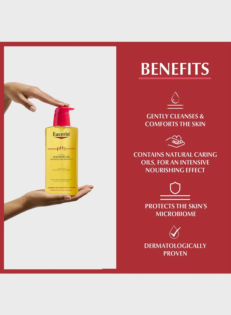 Eucerin زيت الاستحمام يوسيرين بي اتش5 400 مل