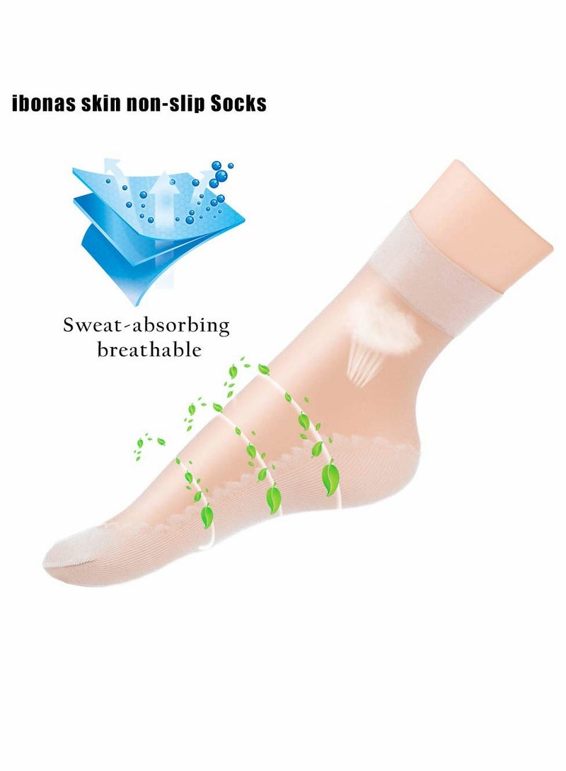 Excefore جوارب نيلون حريرية للكاحل 10 أزواج جوارب نيلون عالية ناعمة حريرية لنساء والفتيات - Image 4