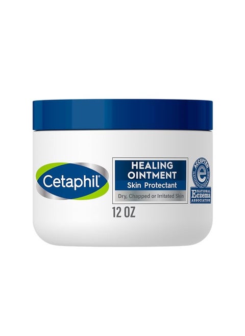 Healing Ointment , 12 Oz , For Dry, Chapped, Irritated Skin , Heals And Protects , Soothes Cracked Hands And Chapped Lips , Hypoallergenic , Fragrance Free