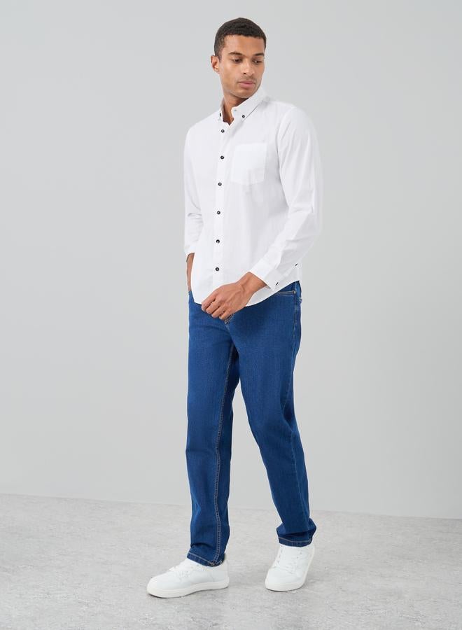 Styli Styli Button Down Regular Fit Long Sleeve Shirt  - Image 2