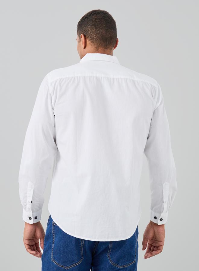 Styli Styli Button Down Regular Fit Long Sleeve Shirt  - Image 5