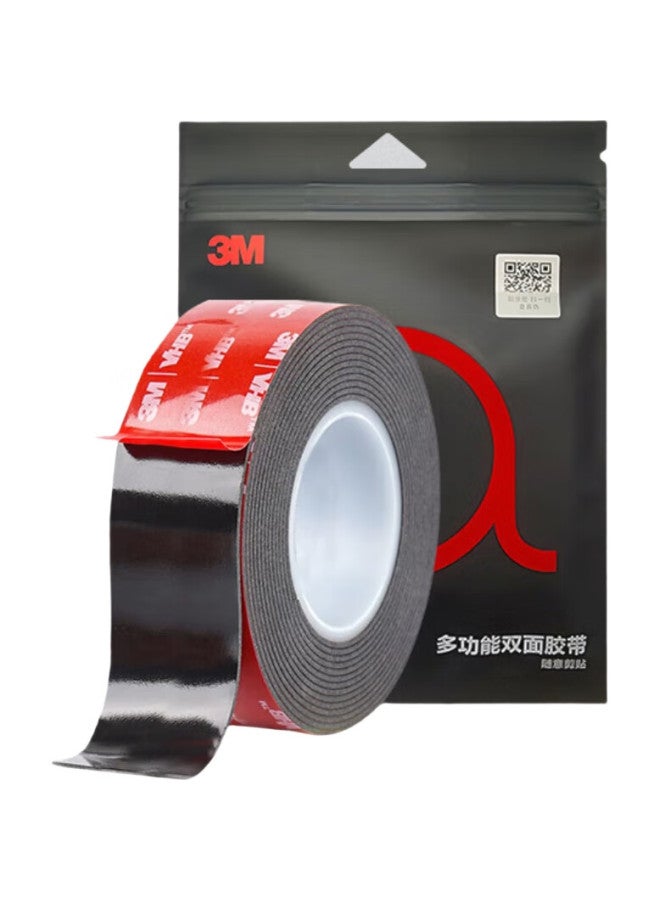 3M 3M Double-Sided Tape, Strong Adhesive, Traceless, Black, Heat-Resistant, Etc Car Mount, 5952, 8Mm*3M - Image 1