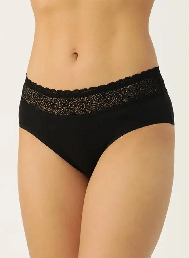 Leading Lady Leading Lady Pack of 2 - Lace Waistband Cotton Briefs