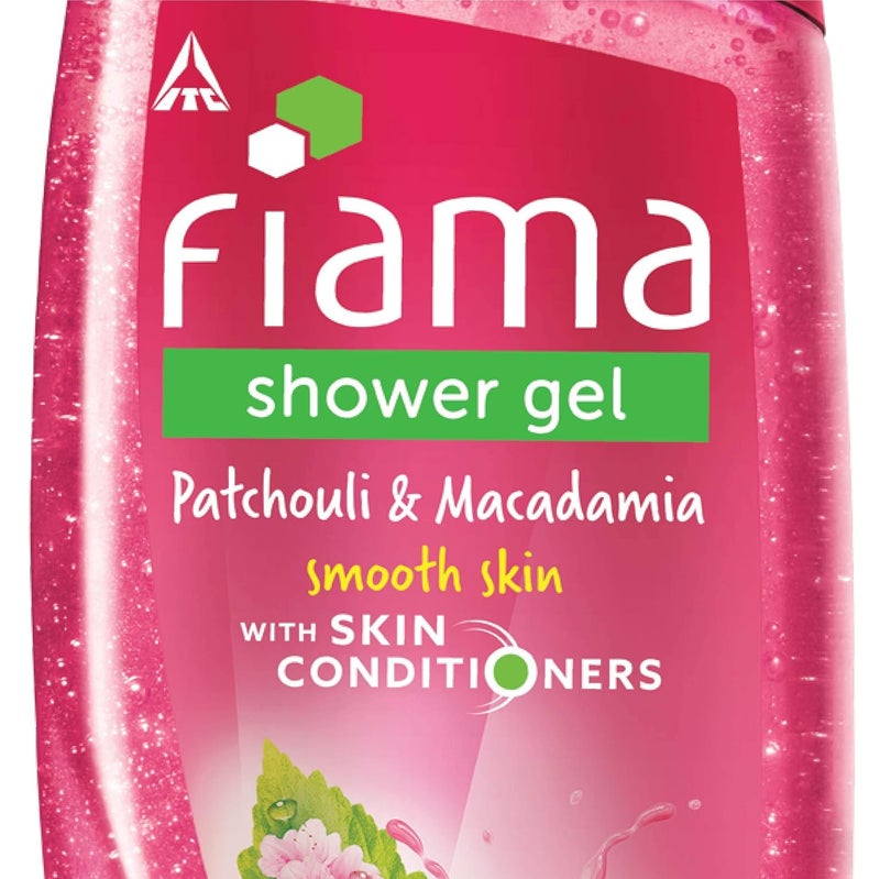 Fiama Shower Gel Patchouli Macadamia Body Wash With Skin Conditioners For Soft Glowing Skin 250ml Men Cool Burst Shower Gel 250ml - Image 3