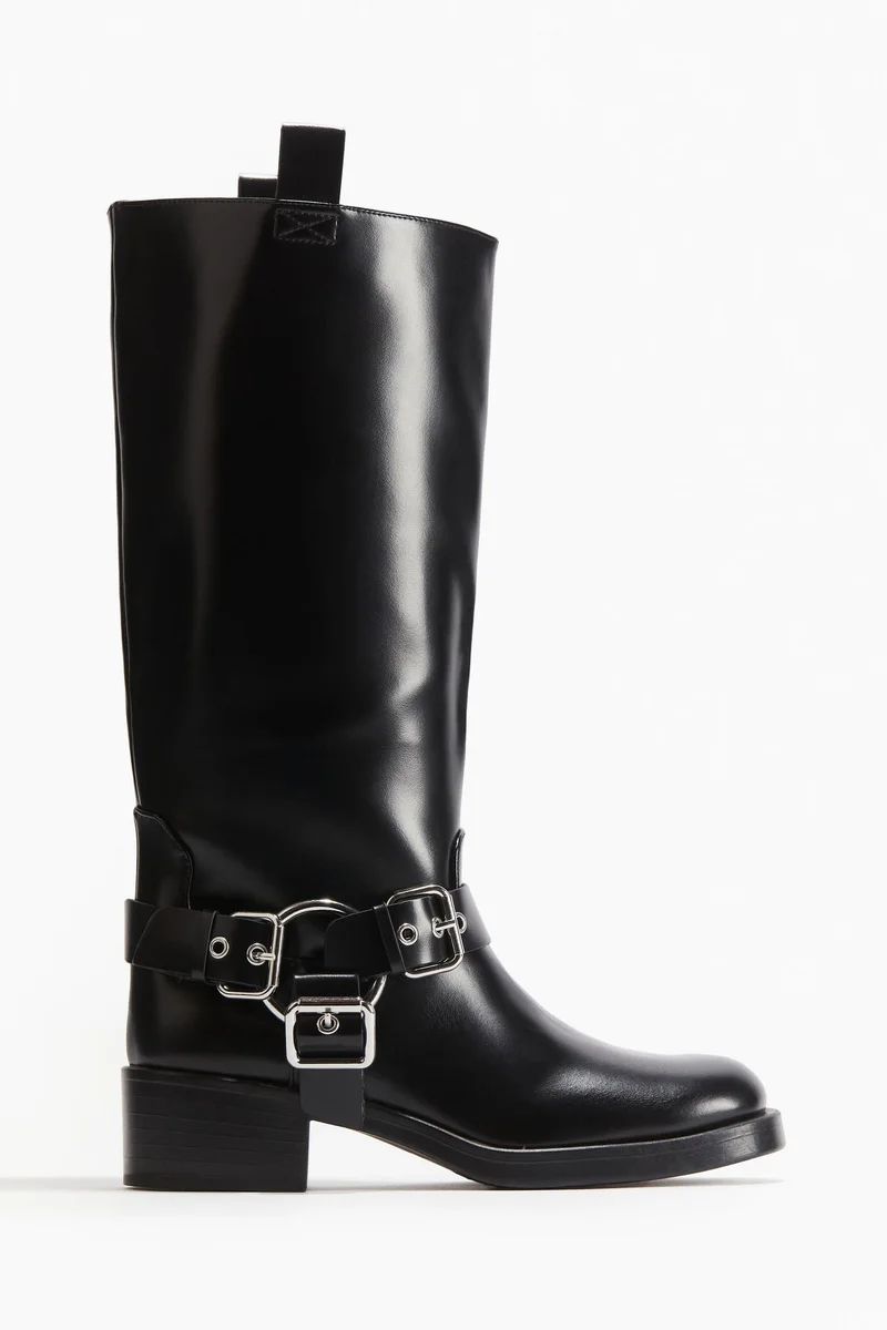 H&M Knee-High Biker Boots