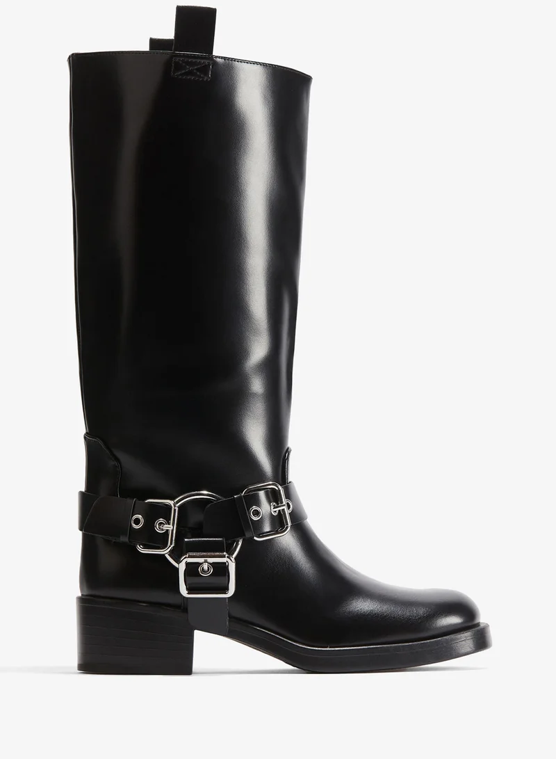 H&M Knee-High Biker Boots