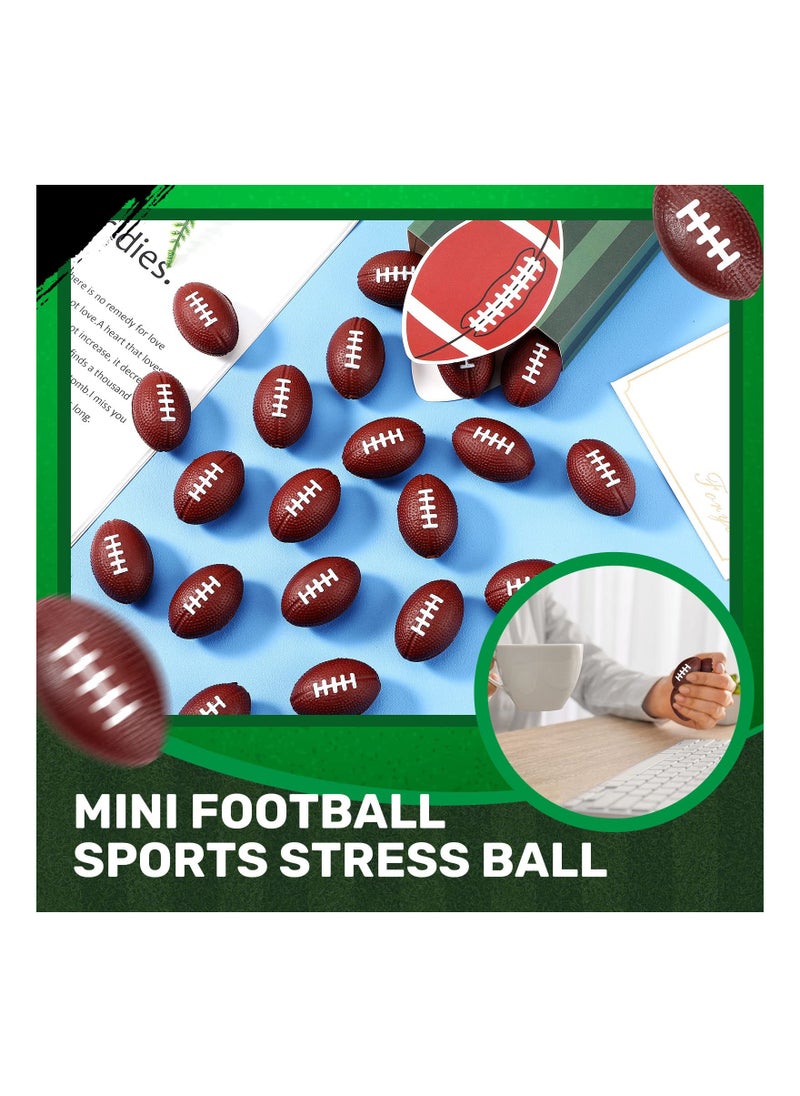 Generic - 30 Pack Mini Foam Footballs - Bulk Stress Balls for Kids, Perfect Party Favors, Sports Party Decorations, Classroom Prizes, and Reward Bag Fillers. Ideal for Fun and Engagement! - Image 1