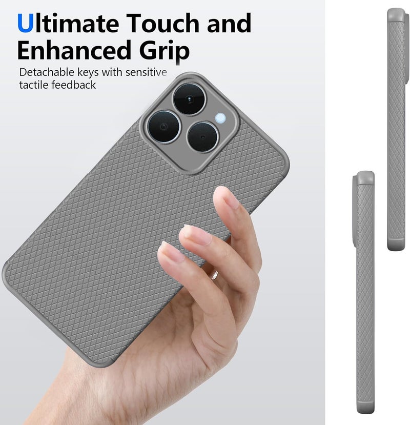 Jkobi Liquid Silicone Back Cover Case for Realme 15T | Realme Narzo 90 (Camera Protection | Side Grip Texture | Soft and Flexible) - Image 5