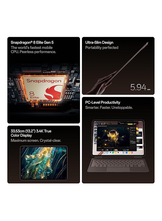 OnePlus Pad 4 Sage Mist 12GB RAM 256GB WiFi With Stylus & Keyboard - International Version - Image 3