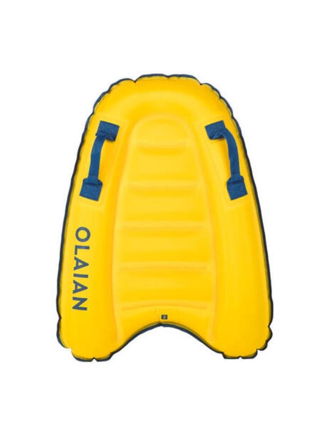 OLAIAN Kids' Discovery Inflatable Bodyboard - Yellow 4-8 years (15-25 kg) - Image 2