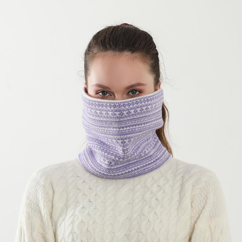 NovForth Winter Neck Warmer Men Ski, Neck Gaiter Face Scarf Women, Fleece Scarf for Men Gaiter Mask, Thick Windproof Scarves - Image 5