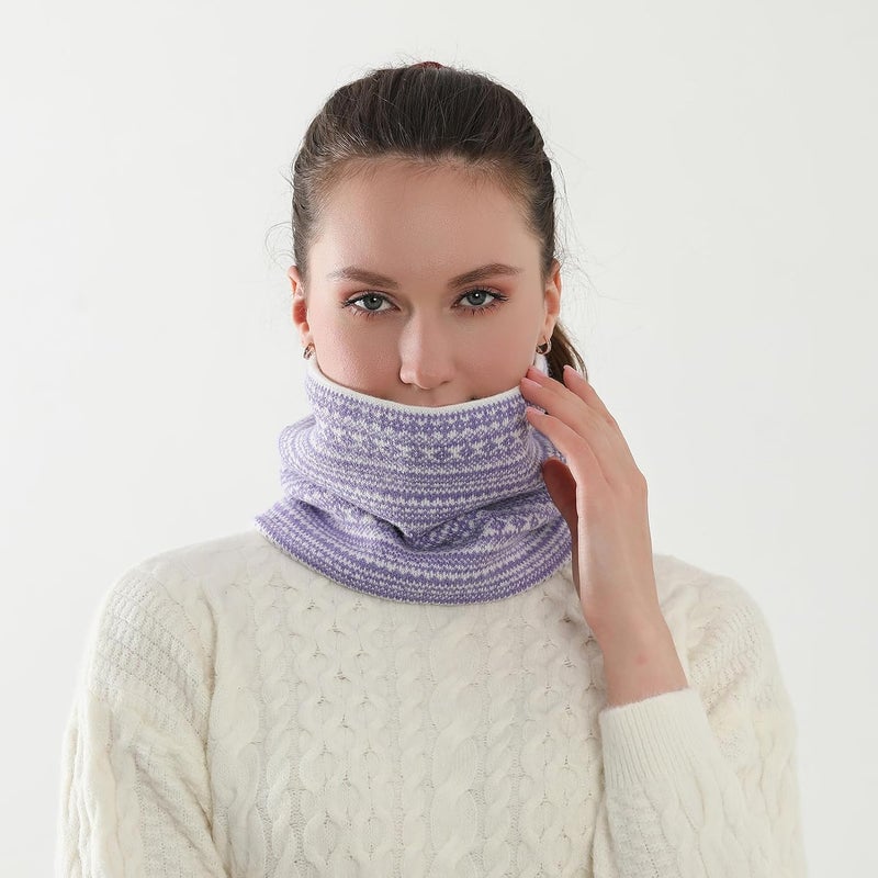 NovForth Winter Neck Warmer Men Ski, Neck Gaiter Face Scarf Women, Fleece Scarf for Men Gaiter Mask, Thick Windproof Scarves - Image 3