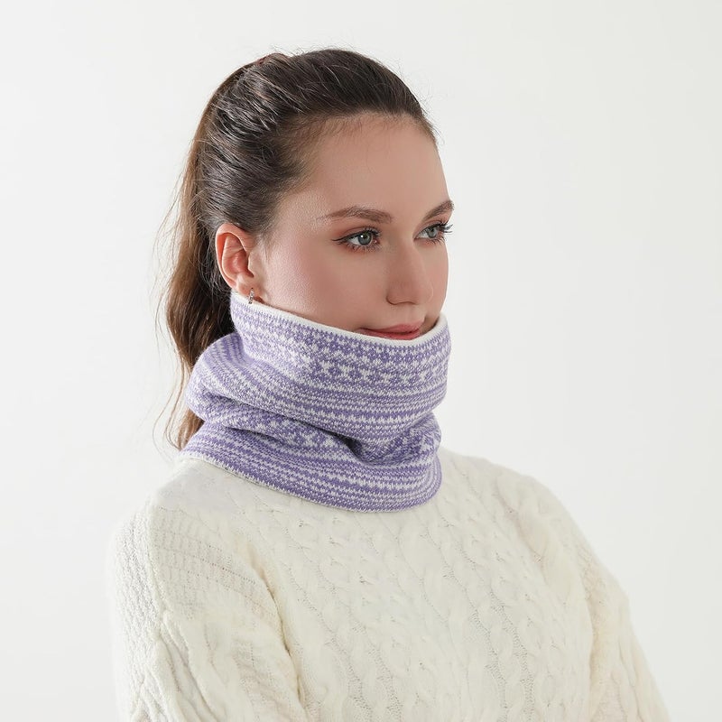 NovForth Winter Neck Warmer Men Ski, Neck Gaiter Face Scarf Women, Fleece Scarf for Men Gaiter Mask, Thick Windproof Scarves - Image 4