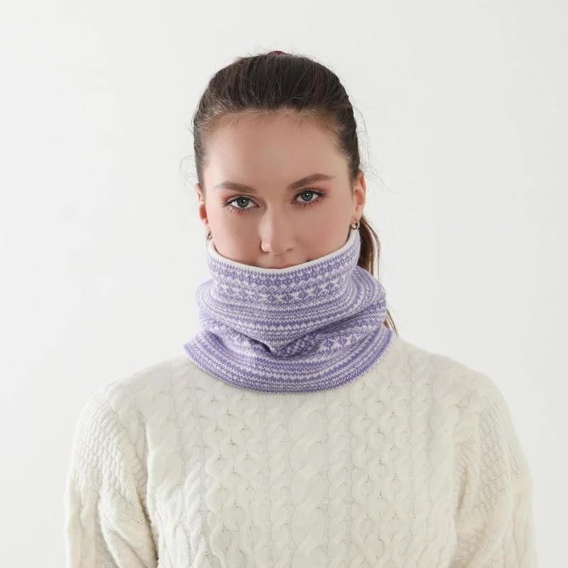 NovForth Winter Neck Warmer Men Ski, Neck Gaiter Face Scarf Women, Fleece Scarf for Men Gaiter Mask, Thick Windproof Scarves - Image 2