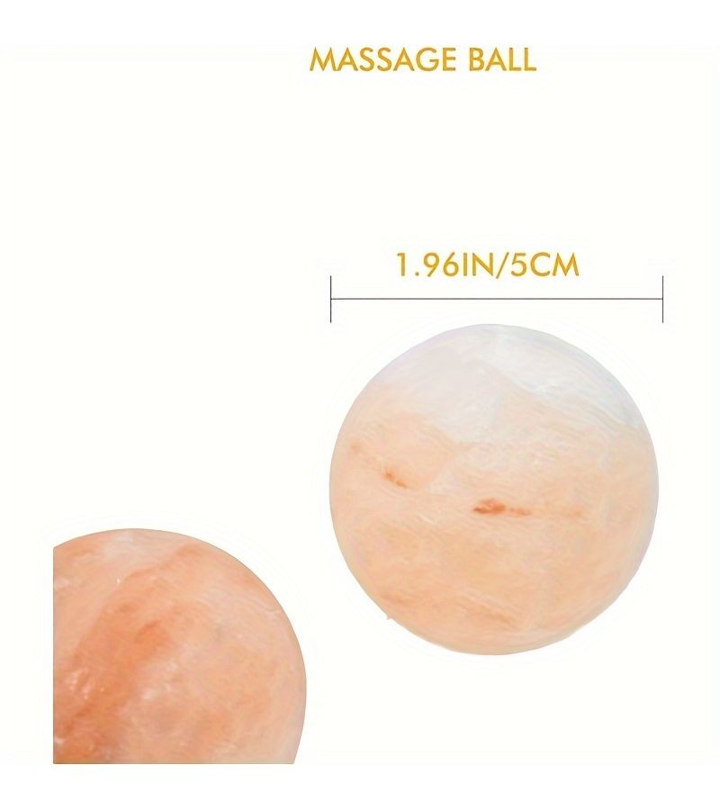 Natural Himalayan Salt Massage Balls Style2 1.97 Inch For Relaxation And Radiance - Image 3