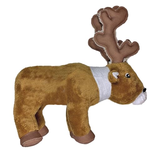 Spunky Pup Clean Earth Plush Caribou Made from 100 Recycled Water Bottles Large - Image 1
