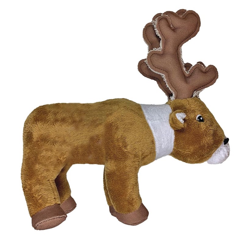 Spunky Pup Clean Earth Plush Caribou Made from 100 Recycled Water Bottles Large - Image 2