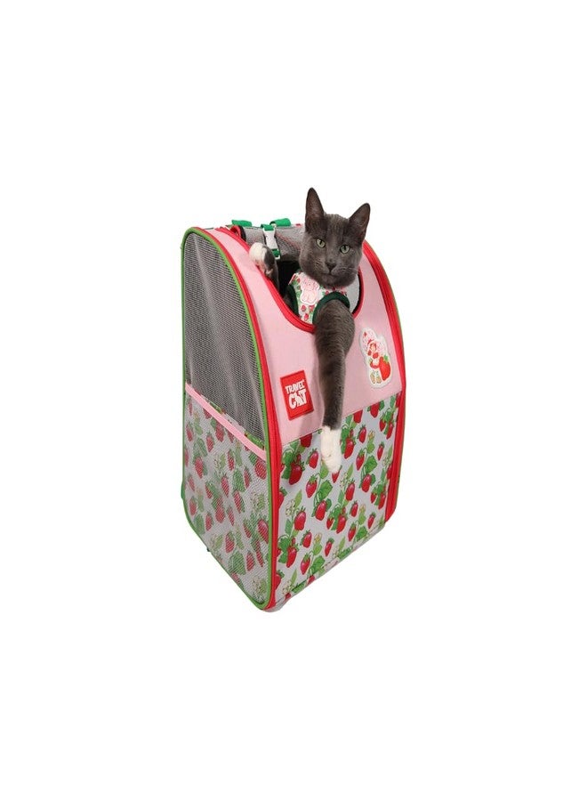 Your Cat Backpack Strawberry Shortcake x Travel Cat Backpack - Officially Licensed Convertible Pet Carrier Backpack with Fully Ventilated Mesh - Image 1