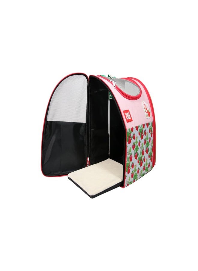 Your Cat Backpack Strawberry Shortcake x Travel Cat Backpack - Officially Licensed Convertible Pet Carrier Backpack with Fully Ventilated Mesh - Image 3