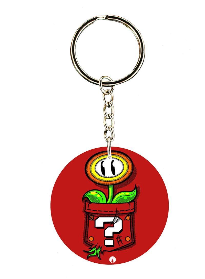 RKN The Video Game Super Mario Double Side Printed Keychain